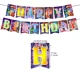 thumbnail image 1 of Serie de fiestas Inside Out 2, pancarta desechable para tarta, decoración para tarta de cumpleaños, bandera colgante, globos de Inside Out, 1 of 3