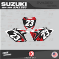 thumbnail image 4 of Kalair GFX Graphics Kit for Suzuki RMZ250 (2014-2016) Evader Series, 4 of 5
