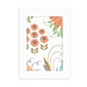 thumbnail image 1 of Flor verde planta pintura naranja Marco de Fotos de escritorio imagen Blanco Pintura arte 5x7 pulgadas, 1 of 4