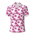 thumbnail image 2 of Daiia Orchids Flowers Pattern Men’s Polo Shirts,Solid Deck Shirt,Classic Fit, Breathable Cotton Polo for Casual and Sport Wear-Medium, 2 of 7