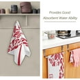 thumbnail image 3 of Creative Autumn Theme Leaves Hand Towels 2 PCS, Fall Harvest Kitchen Towel Ultra Soft and Highly Absorbent,Decorative Fingertip Face Towel for Bathroom Hotel, 28.3"x14.4", 3 of 6