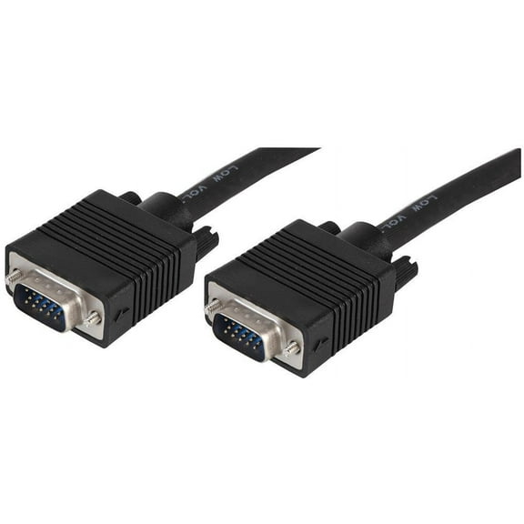 PRO SIGNAL - 15 Pin SVGA (D Sub) Male to Male Lead, 0.5m Black