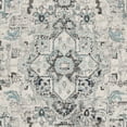 thumbnail image 5 of SAFAVIEH Madison Kezia Floral Bordered Area Rug, Light Grey/Blue, 6'7" x 6'7" Round, 5 of 6