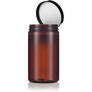 Plastic Jar in Amber with Black Foam Lined Lid - 32 oz / 950 ml