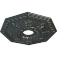thumbnail image 3 of Ekena Millwork 18"OD x 3 1/2"ID x 1 1/2"P Nottingham Ceiling Medallion (Fits Canopies up to 4 5/8"), Hand-Painted Pewter, 3 of 5