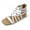 White, variant on Women's Roman Gladiator Muliti Straped Back Zip Design Flat Heel Sandals