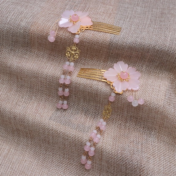 UPKOCH 2 Pcs Vintage Costume Hair Accessories Hair Accessory for Women Party Pink