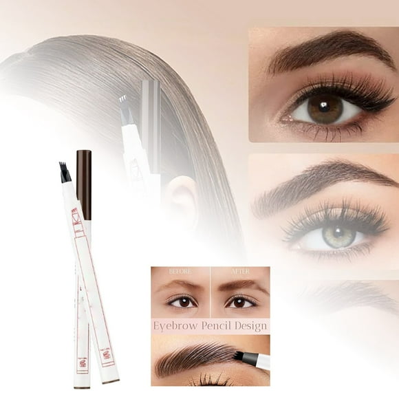 Microblade Eyebrow Pencil New 4 Head Split Long Lasting Wild Eyebrow Pencil Upgraded Fine Brush Eyebrow Pencil Makeup Eyebrow Pencil All Day Long 1ml