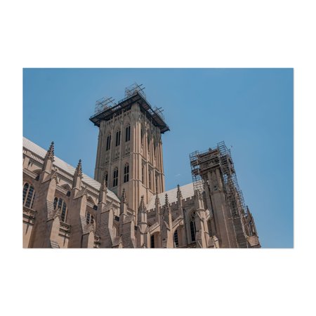 Repairs after the Earthquake, Washington National Cathedral - Washington District of Columbia Photography Cathedral Architecture Gothic Church Religious Art Unframed Wall Art Print 4 x 6 inches