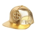 thumbnail image 6 of Grofry Baseball Cap Hip Hop Crocodile Skin Texture Decor Adjustable Buckle Cash Sign Sun Anti UV Glossy Punk Street Dance Outdoor Peaked Cap, 6 of 7