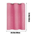 thumbnail image 3 of Beautynvta Short Curtains Half Window Curtains for Bedroom, Kitchen Window Curtains Over Sink, Energy Saving Blackout Drapes, 39.4''x51.2'', Pink, 3 of 6