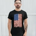 thumbnail image 3 of Tee Hunt Distressed Grunge American Flag T-Shirt Vintage 4th of July USA Men's Tee, 3 of 5