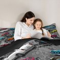 thumbnail image 4 of Feelyou Rcing Car Bedding Comforter Set 7 Pieces, Extreme Speed Sport Full Bedding Set, 4 of 8