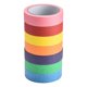 thumbnail image 2 of Rollos de cinta adhesiva de color, 7 rollos de 2,54 cm x 20 yardas (aproximadamente 20 metros), cinta de color para profesores, adecuada para arte Jormftte HMHZ651, 2 of 7