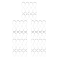 thumbnail image 3 of Ganchos para cortina de ducha Wosthever Acero inoxidable 12 piezas Blanco, 3 of 6