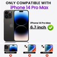 thumbnail image 2 of Magnetic Case Compatible for iPhone 14 Pro Max Case [Compatible with MagSafe] [+Screen Protector] Liquid Silicone Gel Rubber Full Body Protective Cover Case 6.7 Inch-Succulent, 2 of 14