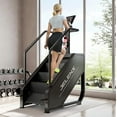 thumbnail image 6 of Stair Master with LED Screen, Commercial Grade Stair Stepper Machine with 15 Resistance Levels,550LBS Capacity Stair Climber with 24-164 Steps/Minute for Cardio and Lower Body Workouts,Black, 6 of 9