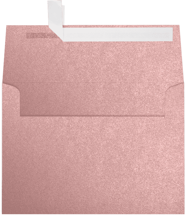 LUXPaper A7 Invitation Envelopes, 5 1/4 x 7 1/4, Misty Rose Metallic, 50/Pack
