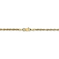 thumbnail image 4 of 14K Yellow Gold 2.15mm Diamond Cut Extra-Light Rope Chain 20 Inch, 4 of 6