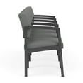 thumbnail image 4 of Fauteuil d'Accueil Lenox en Acier à 4 Places / Acier Charbon / Gris Pâle, 4 of 5