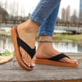 thumbnail image 6 of jiaxiM Flip Flops for Women Beach Thong Sandals for Women Wide Lightweight Women Slippers Non- Tpr Sole Orthofeet Shoes for Women for Beach,travel,water or Poolside, 6 of 9