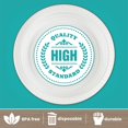 thumbnail image 2 of PLASTICPRO Assiettes Rondes en Plastique de 9 Pouces, Micro-Ondables, Jetables, Blanches, Vaisselle, Lot de 100, 2 of 5