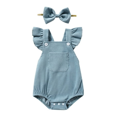 

Body Suit Girls Dance Girls Romper Jumpsuit Girls Fly Sleeve Solid Backless Ruffles Romper Bodysuits With Pocket Headbands Set Lavender Leotard Girls Long Sleeve