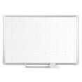 thumbnail image 1 of Magnetic Porcelain Dry-Erase Planning Board, 1" X 2" Grid, Aluminum Frame, 24" X 36", 1 of 1