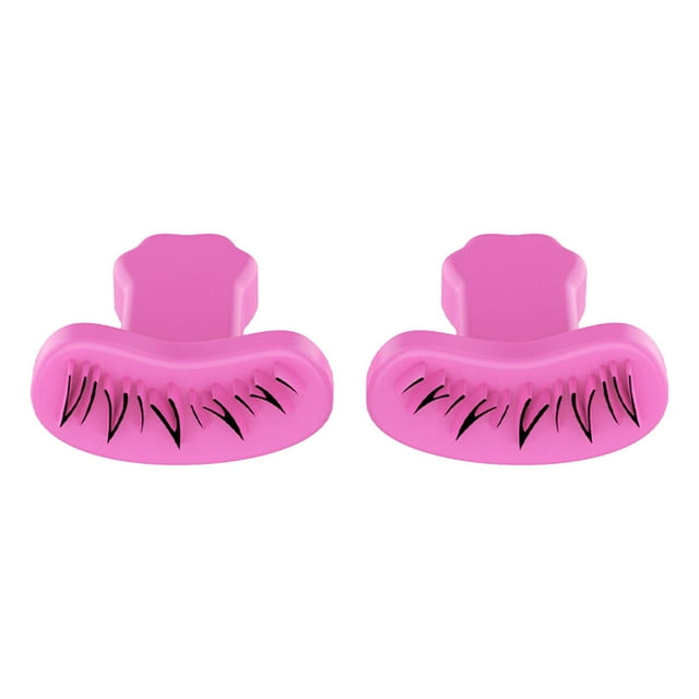 2 Pcs Bottom Eyelash Stamping Tool, Quick Makeup Under Eyelash Stencil, Eyelash rose red