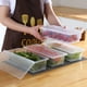 thumbnail image 2 of Contenedores Para Alimentos Caja Plástica Plana con Tapa para Cocina para Organizar el Frigorífico, Recipiente Transparente para Conservar Alimentos para Cocina, Frigorífico, Congelador, 2 of 5