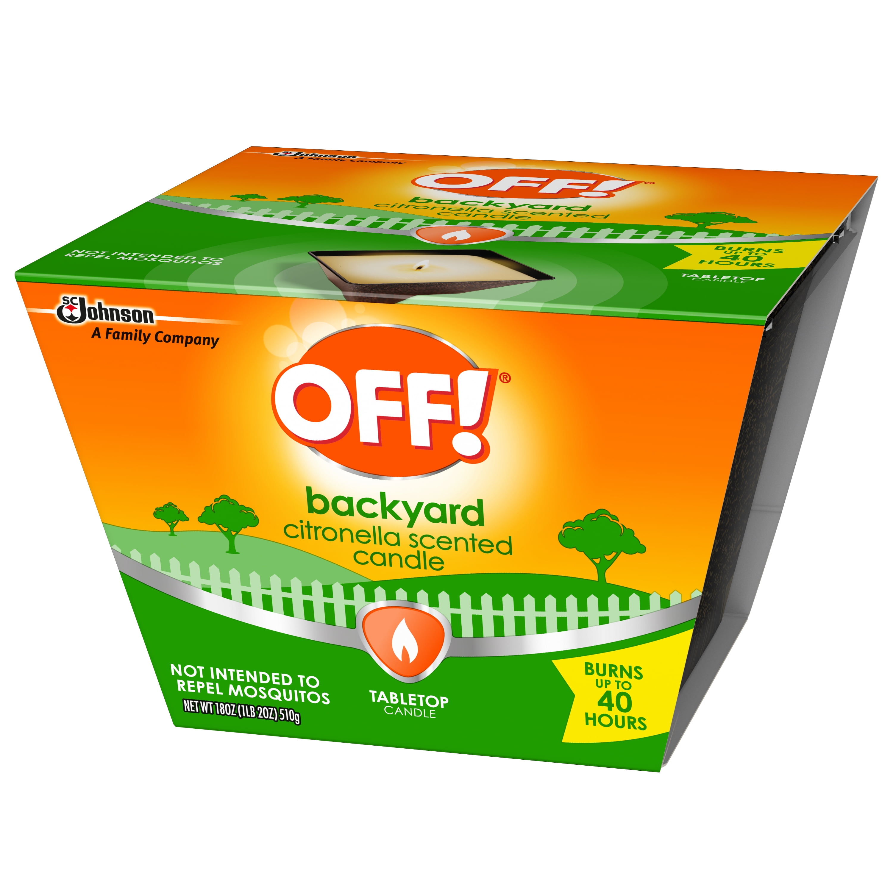 OFF! Citronella Scented Outdoor Candle, 18 oz. (Pack of 3)