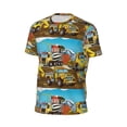 thumbnail image 6 of Wukai Different Construction Site Vehicles Print Men's Short-Sleeved Mesh T-Shirt,Quick-Dry Short Sleeve Workout T-Shirt-X-Small, 6 of 8
