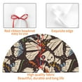 thumbnail image 6 of Kll 36" Christmas Tree Skirt Vector Butterflies Xmas Tree Skirts Mat For New Year Xmas Holiday Party Indoor Outdoor Home Decoration, 6 of 9