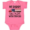 thumbnail image 3 of Inktastic Daddy Plays with Trucks Boys or Girls Baby Bodysuit, 3 of 5