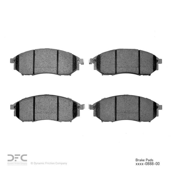 Dynamic 1552-0888-00 DFC 5000 Advanced Brake Pads - Ceramic Fits select: 2005-2006 INFINITI G35, 2006-2009 NISSAN 350Z