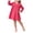Red, variant on JUMEYU Toddler Girls Long Sleeve Solid Color Leisure Lounge Dress 4T 5T (Green,4-5 Years)
