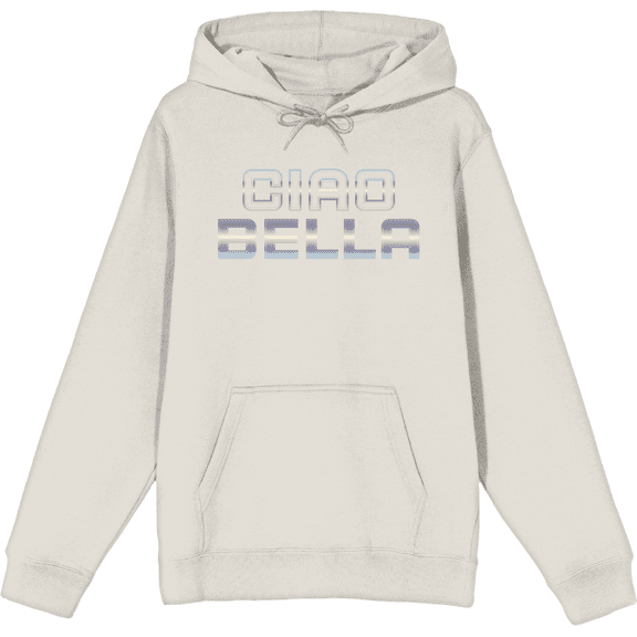 Ciao Bella Adult Sand Long Sleeve Hoodie-Medium