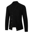 thumbnail image 1 of Men's Cardigan Winter Fashionable Knitted Sweater Jacket European Style Casual Solid Color Comfortable Lightweight, 1 of 3