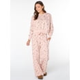 thumbnail image 2 of Celebrity Pink Women's Wide Leg Sweatpants with Wide Elastic Waist, Sizes XS-4X, 2 of 7