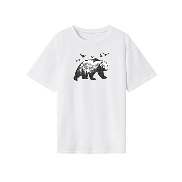 Camiseta para mujer con cuello redondo, disfraz de verano, para desplazamientos, viajes de trabajo XL