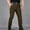Brown, variant on Men Stretchy Lightweight Tactical Pants Elastic Waist Casual Multi-pocket Sports Trousers Slim Fit Cargo Pants