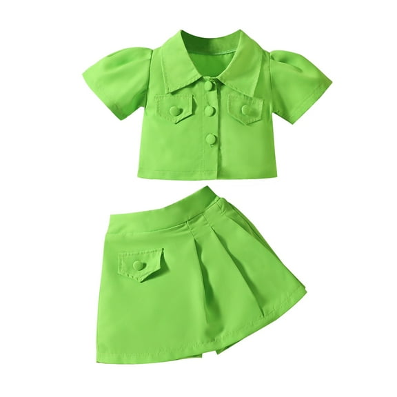 Toddler Baby Girl Skirts Outfit Spring Summer Kids Clothes Sleeveless Knit Vest Top Pleated A Line Skirt Set