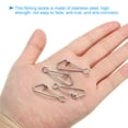 thumbnail image 4 of Unique Bargains 125Lbs en Acier Inoxydable Pêche Snaps Pivote Clips Changement Rapide Blanc 50 Pack, 4 of 6