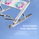 thumbnail image 4 of soporte para tableta Ventilador de refrigeración para ordenador portátil con 2/4 ventiladores plegable RGB 7 altura para portátil de 11-17,3 pulgadas, 4 of 6
