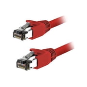 Nippon Labs Cat8 RJ45 5FT Ethernet Patch Internet Network LAN Cable, Indoor/Outdoor, 24AWG, Shielded Latest 40Gbps 2000Mhz, Weatherproof S/FTP for Router, PS4, PS5, Xbox, PoE, Switch, Modem (Red)