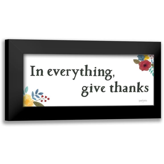 Jackson, Jenaya 14x8 Black Modern Framed Museum Art Print Titled - Scripture for Life III