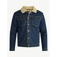 thumbnail image 5 of George Men's and Big Men's High Pile Denim Trucker Jacket, Size S-3XL, 5 of 6