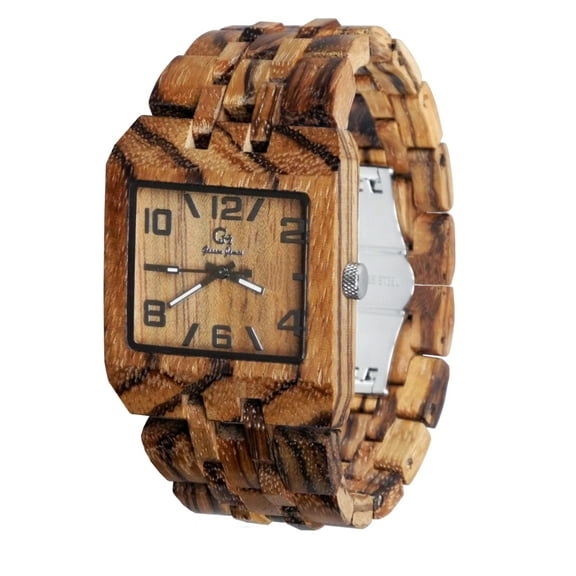 Wooden wristwatches for men- Fit wristwatch-Wood watch-wood craft- wood art-Christmas gift-Wedding -Anniversary gift - Men's watch Style Omega 3 Series 2 Zebrawood