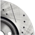 thumbnail image 7 of New Cross-drilled Brake Disc Compatible With Buick Chevrolet GMC LaCrosse Sport Touring 6 Cyl 3.6L Impala LT 6 Cyl 3.6L Malibu LTZ 4 Cyl 2.0L 2010-2023 By 41260 55174 493112 850160, 7 of 7