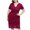 Red, variant on Womens under $10 2026 ! asdoklhq Womens Plus Size Dresses, Women Plue size Solid Short Sleeve V-Neck Lace Hollow out Dress